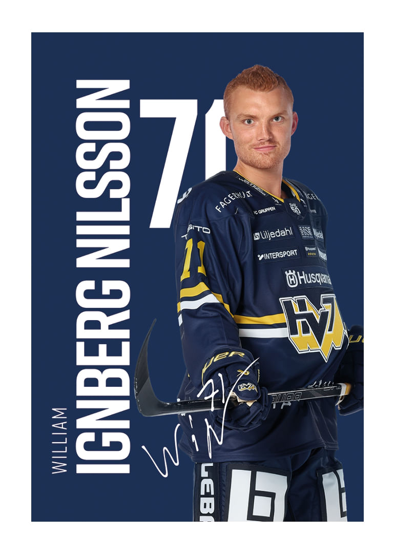 William Ignberg Nilsson #71 HV71 2025/2026-12