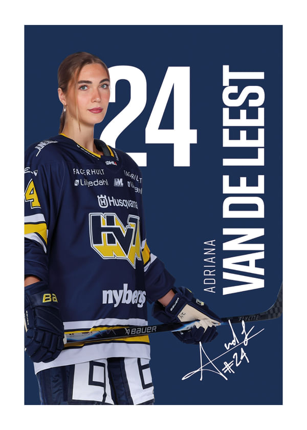 Poster Adriana Van De Leest #24 HV71 2025/2026