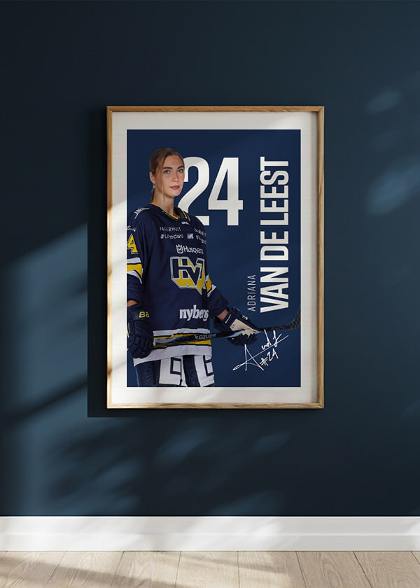 Poster Adriana Van De Leest #24 HV71 2025/2026 crossfade