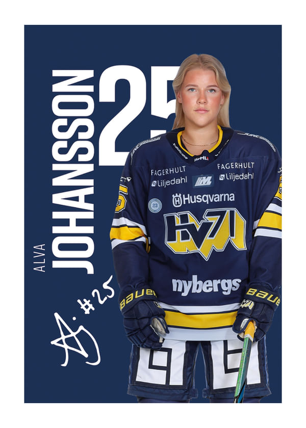 Poster Alva Johansson #25 HV71 2025/2026