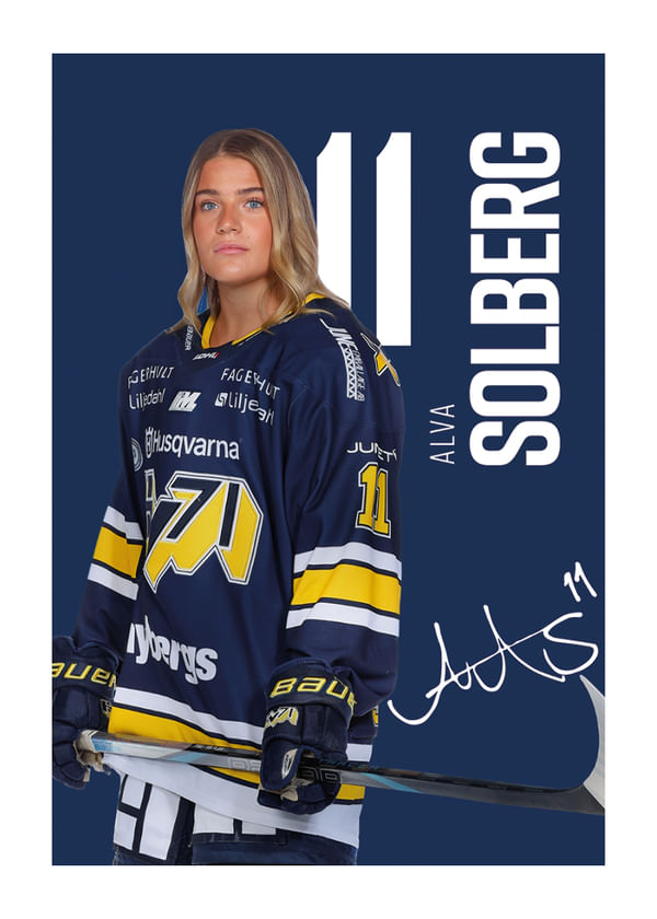 Poster Alva Solberg #11 HV71 2025/2026