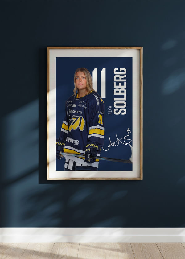 Poster Alva Solberg #11 HV71 2025/2026 crossfade