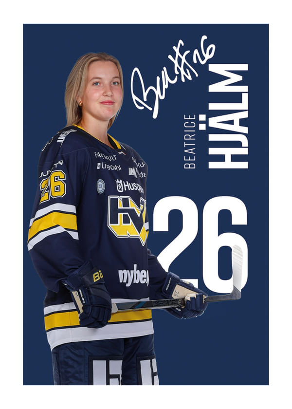 Poster Beatrice Hjälm #26 HV71 2025/2026