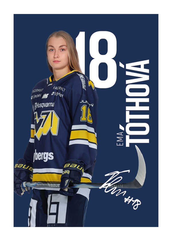 Poster Ema Tothova #18 HV71 2025/2026