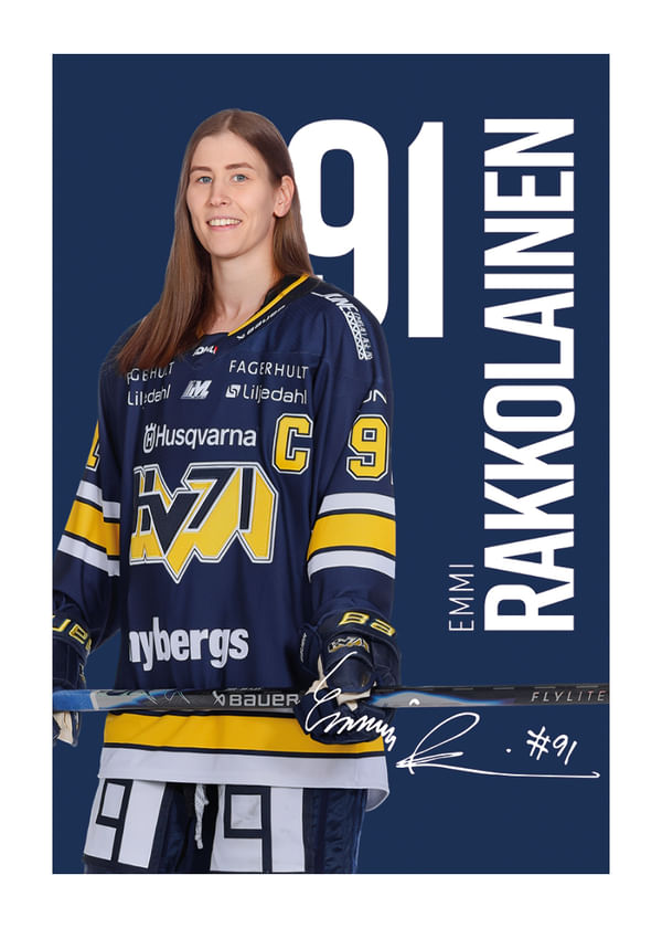 Poster Emmi Rakkolainen #91 HV71 2025/2026
