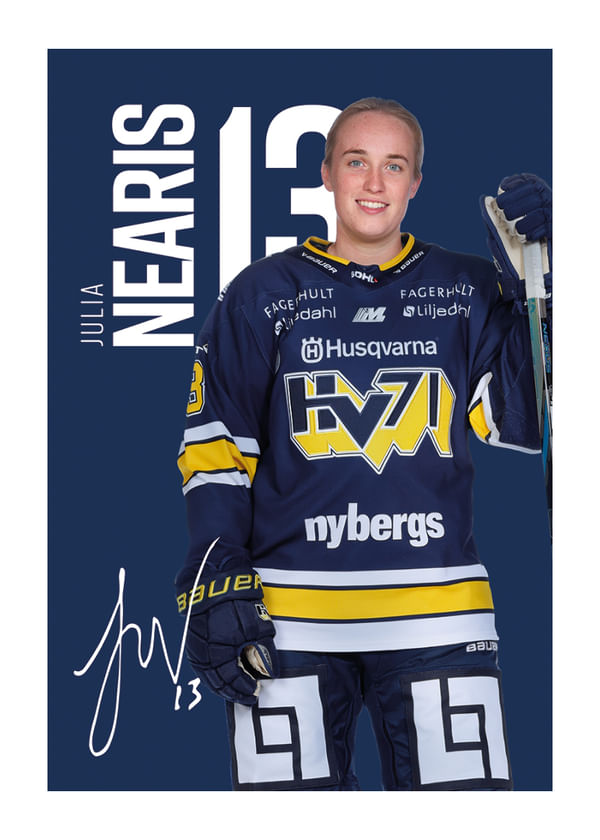 Poster Julia Nearis #13 HV71 2025/2026