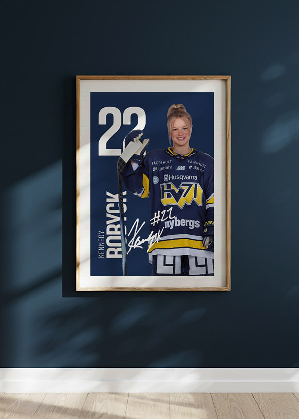 Poster Kennedy Bobyck #22 HV71 2025/2026 crossfade