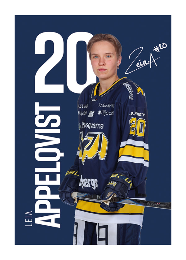 Poster Leia Appelqvist #20 HV71 2025/2026