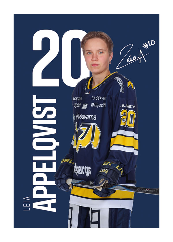 Poster Leia Appelqvist #20 HV71 2025/2026