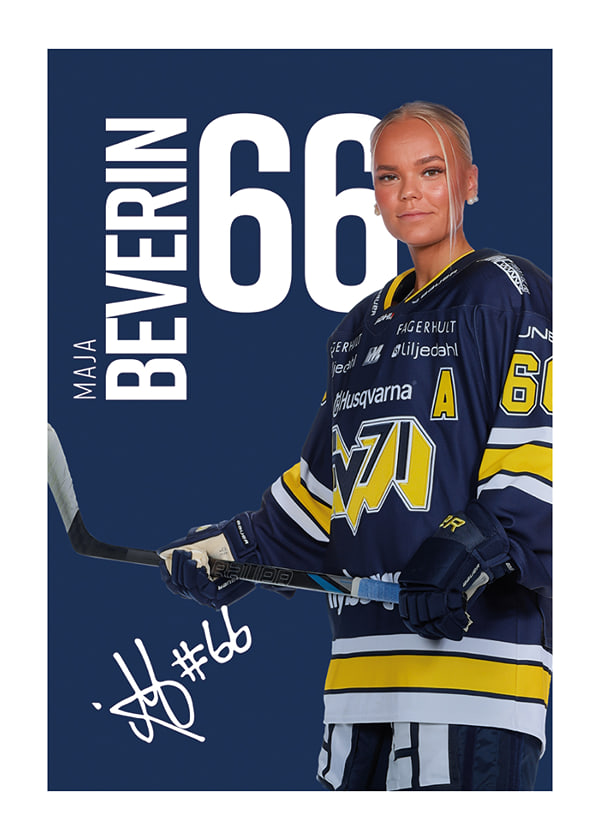 Poster Maja Beverin #66 HV71 2025/2026