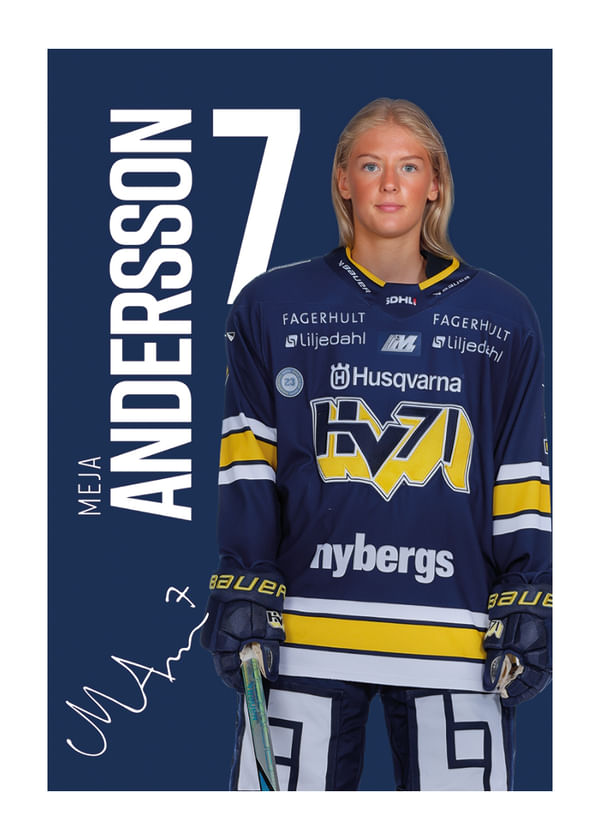 Poster Meja Andersson #7 HV71 2025/2026
