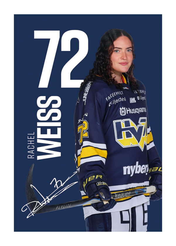 Poster Rachel Weiss #72 HV71 2025/2026