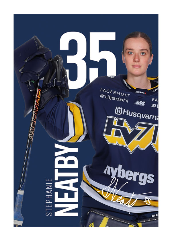 Poster Stephanie Neatby #35 HV71 2025/2026