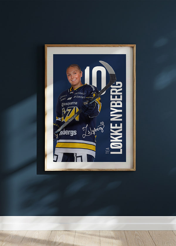 Poster Tea Lökke Nyberg #10 HV71 2025/2026 crossfade
