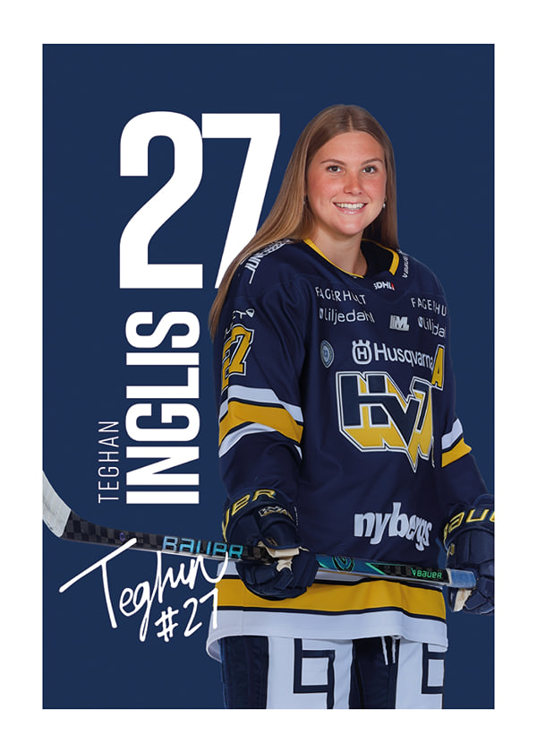 Poster Teghan Inglis #27 HV71 2025/2026