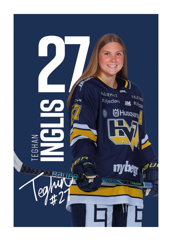 Poster Teghan Inglis #27 HV71 2025/2026