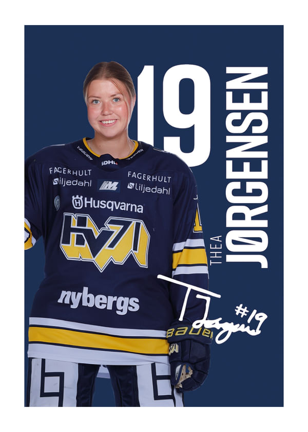 Poster Thea Jörgensen #19 HV71 2025/2026