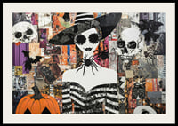 En fängslande poster med Halloween-färger och mystiska motiv-2