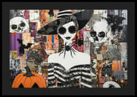 En fängslande poster med Halloween-färger och mystiska motiv-4