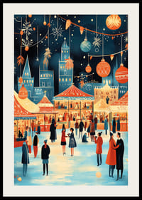 Un peisaj de iarnă plin de lumini și atmosferă festivă-2