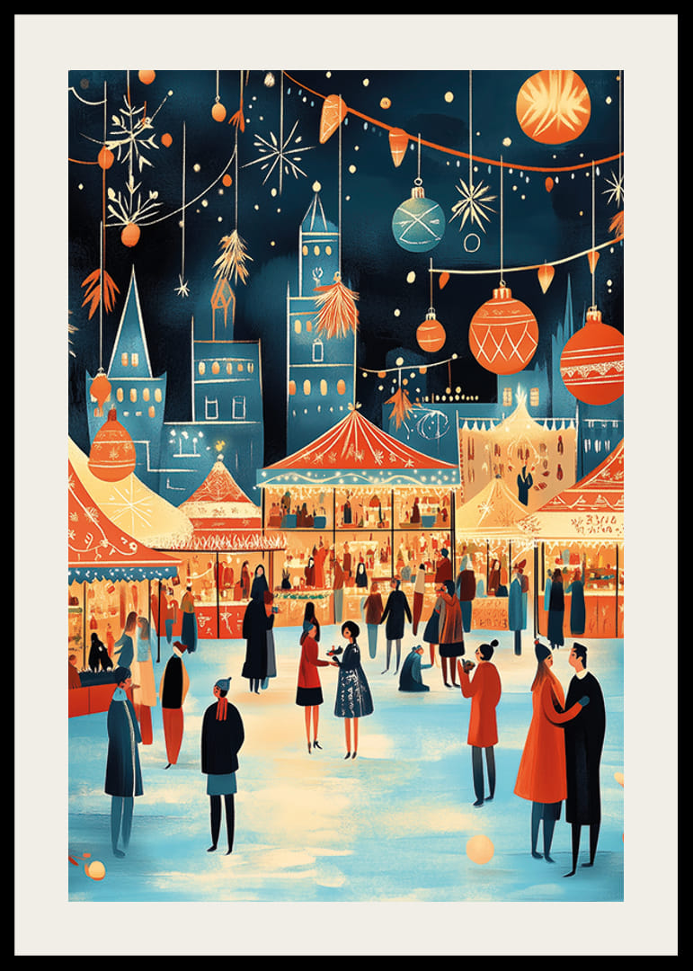 Un peisaj de iarnă plin de lumini și atmosferă festivă-12