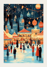 Un peisaj de iarnă plin de lumini și atmosferă festivă-3