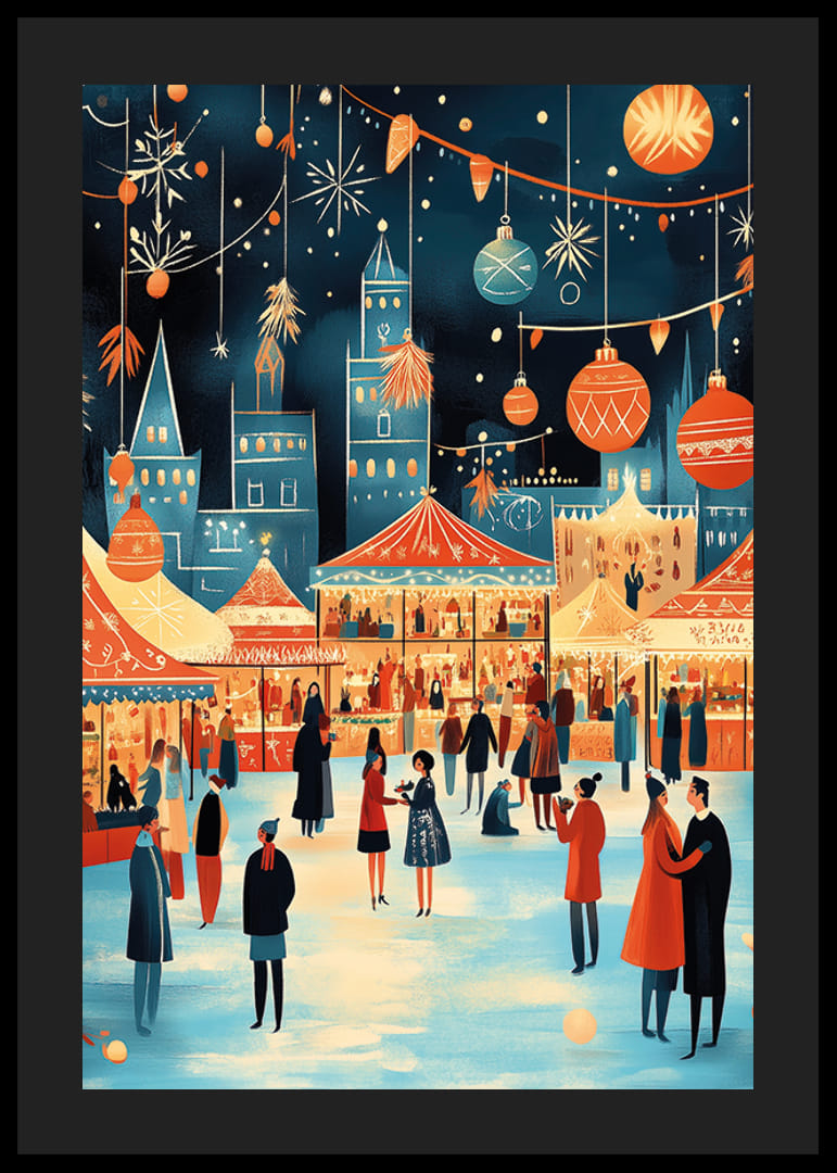 Un peisaj de iarnă plin de lumini și atmosferă festivă-12