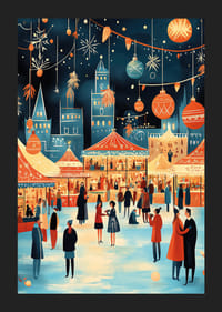 Un peisaj de iarnă plin de lumini și atmosferă festivă-5