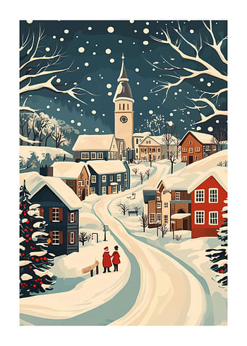Poster Frosty Townscape