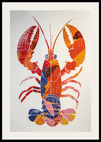 A colorful lobster spreads life and energy-2