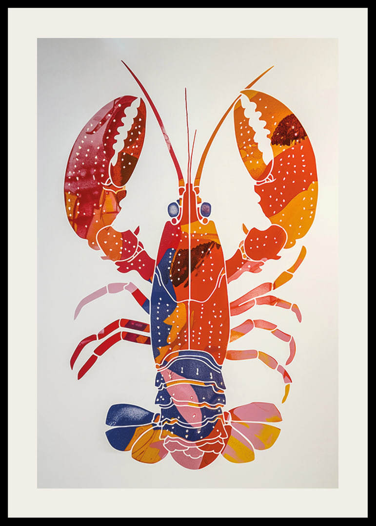 A colorful lobster spreads life and energy-12