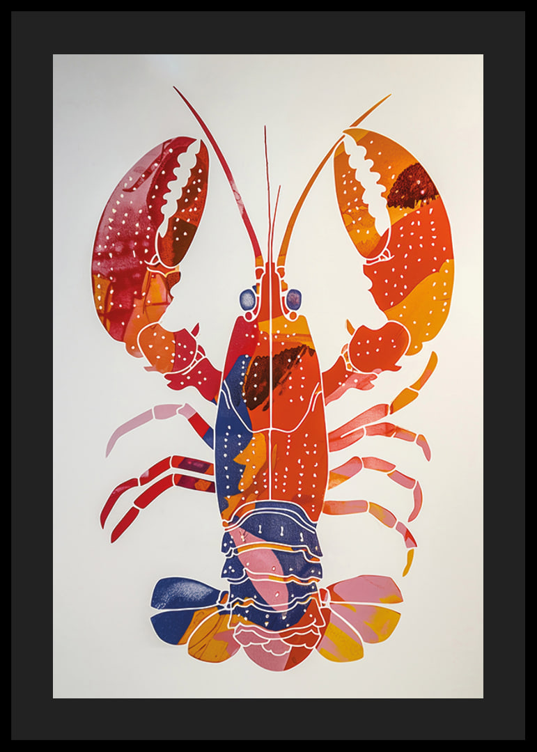 A colorful lobster spreads life and energy-12
