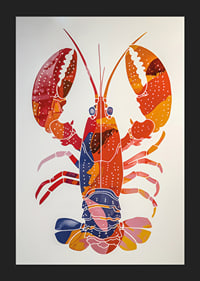A colorful lobster spreads life and energy-5