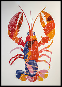 A colorful lobster spreads life and energy-6