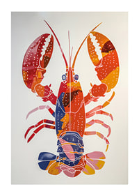 A colorful lobster spreads life and energy-1