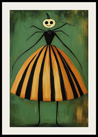 En unik och lekfull poster med halloween-tema förhöjer rummet-2