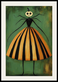 En unik och lekfull poster med halloween-tema förhöjer rummet-2