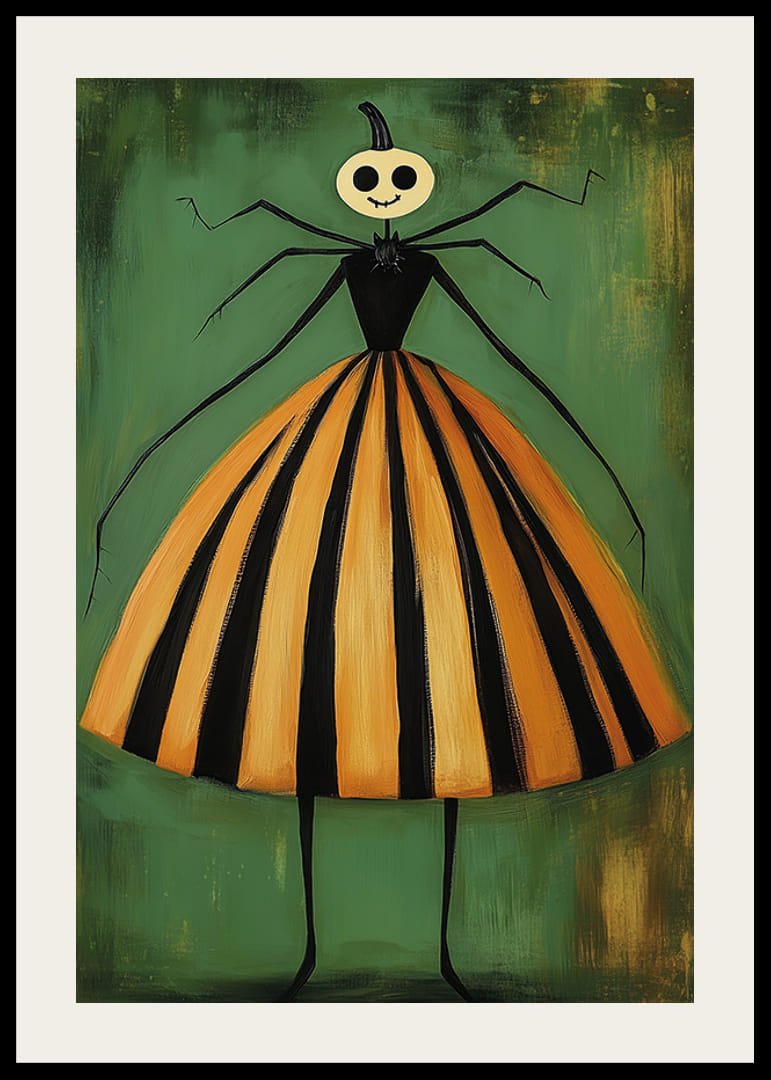 En unik och lekfull poster med halloween-tema förhöjer rummet-12