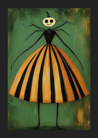 En unik och lekfull poster med halloween-tema förhöjer rummet-5