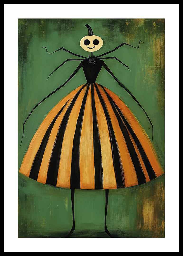 En unik och lekfull poster med halloween-tema förhöjer rummet-12