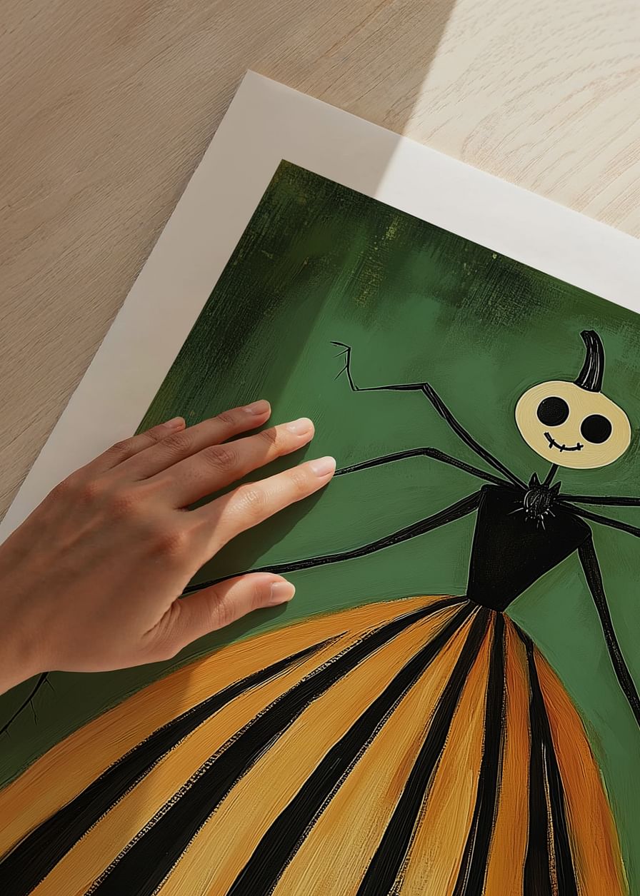 Un poster unic și jucăuș pe tema Halloween-ului îmbunătățește camera-12