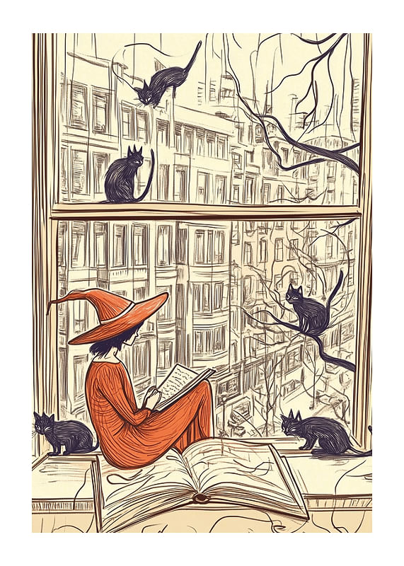 Poster Witchs Window