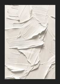 A poster with soft, creamy brushstrokes that create a harmonious and minimalist feel-5