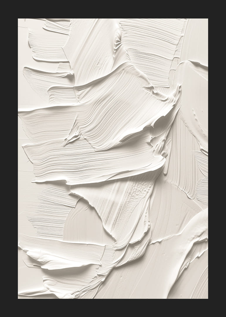 A poster with soft, creamy brushstrokes that create a harmonious and minimalist feel-12