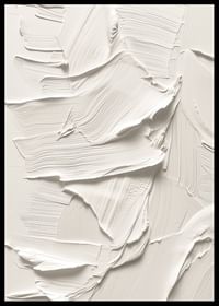 Un poster cu pensule moi, cremoase, care creează o senzație armonioasă și minimalistă-2