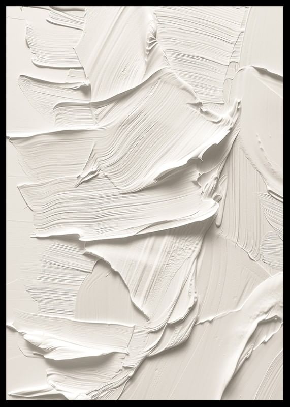 Un poster cu pensule moi, cremoase, care creează o senzație armonioasă și minimalistă-12
