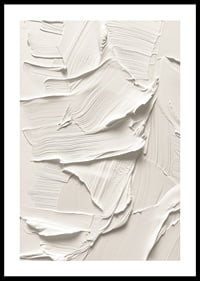 A poster with soft, creamy brushstrokes that create a harmonious and minimalist feel-0