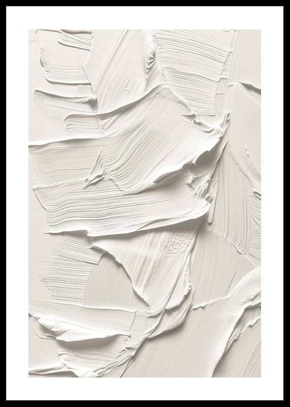 Un poster cu pensule moi, cremoase, care creează o senzație armonioasă și minimalistă-12