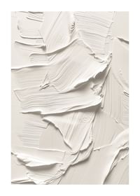 Un poster cu pensule moi, cremoase, care creează o senzație armonioasă și minimalistă-1