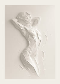 A poster that highlights the body's natural beauty with soft, textured brushstrokes-3
